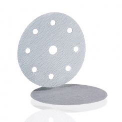 Discs VC 151-Longlife, velour backed P100 150 18 mm punched, 8x/Ø120mm+6x/Ø80mm, centre hole 