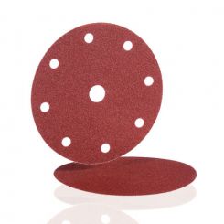 Discs VC 153, velour backed P60 150 10 mm punched, 8x120mm+8x65mm PCD, centre hole 