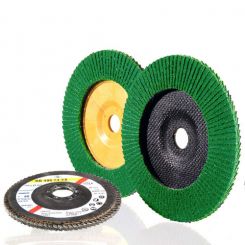 Flap discs CERAMIT CN 466 Z P40 115 22 mm bevelled form/glass fibre back.-pad(80m/s) 